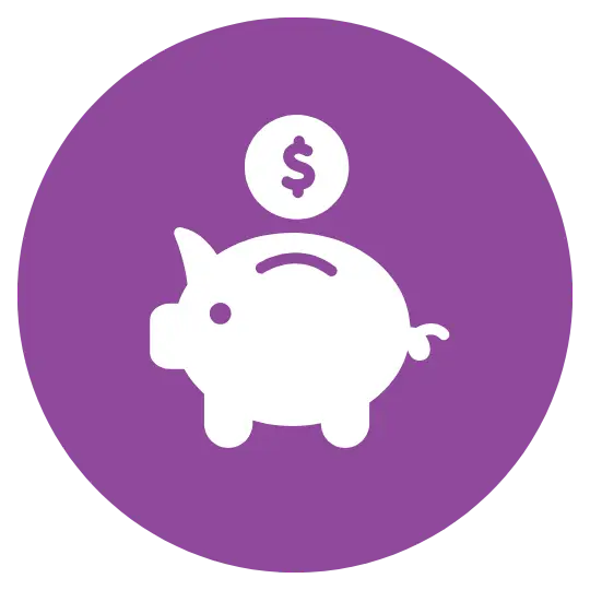 401k icon purple