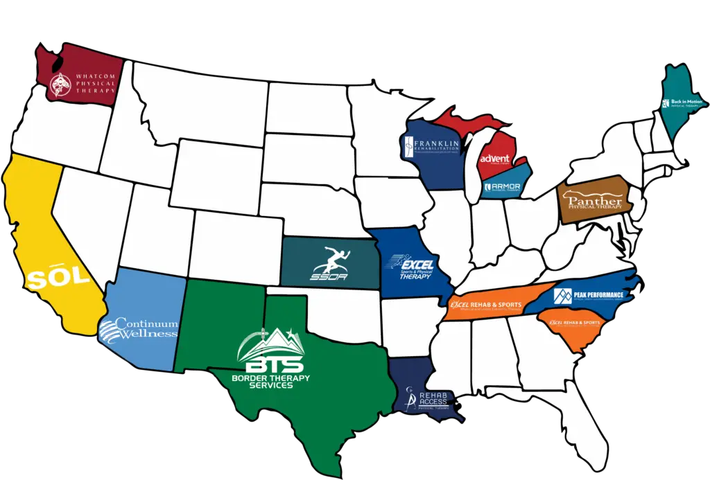 alliance physical therapy partners map